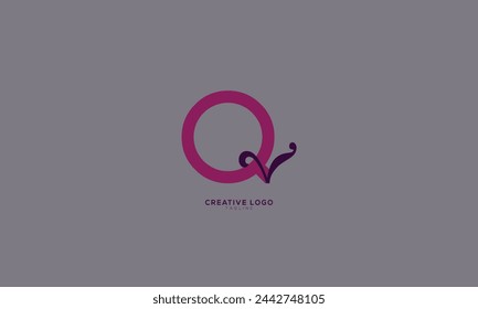 QR Abstraktes anfängliches Monogramm-Buchstaben-Alphabet-Logo-Design
