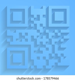Projeto vetorial abstrato do código QR