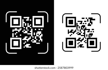 QR code, Barcode, identification tracking icon. QR code scan, Barcode Scan icon set. Mobile app, payment, product, digital information, discounts, price tag. Scanner in smartphone vector illustration.