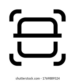 QR code and Barcode Scan icon. Mobile Scan vector icon. Scanning of Codes and Objects. Check Code icon.