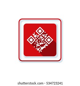 QR code button sign