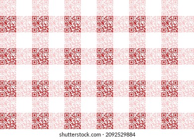 QR code caro seamless pattern