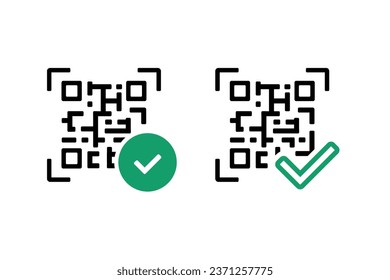 QR code with checklist. Illustration vector