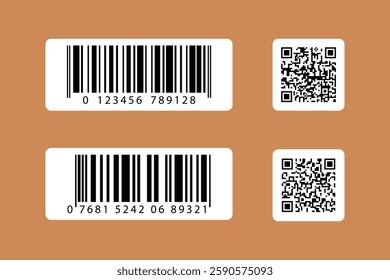 QR code color set. Shortened link to webpage. Barcodes with text scan me. Marketing and electronic commerce. Poster or banner for website. Flat vector collection isolated on white background