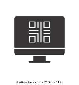 Qr Code Computer Icon Sign Symbol
