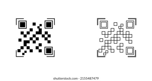 QR Code design vector illustration.	