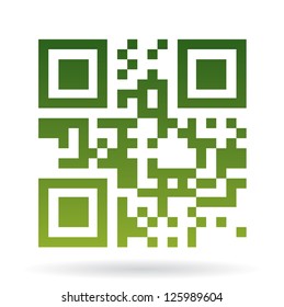 QR code is encrypted word "save energy"