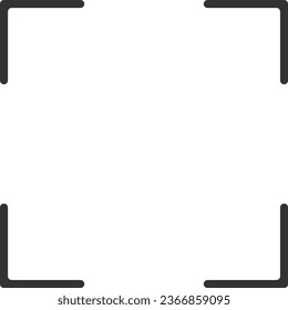 Qr code frame with text Scan Me. Scan me frame. QR code scan for smartphone.