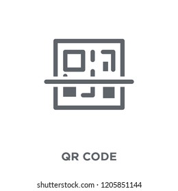 Qr code icon. Qr code design concept from  collection. Simple element vector illustration on white background.