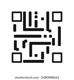 QR Code Icon Ideal for Mobile Payments