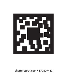 qr code icon illustration isolated vector sign symbol
