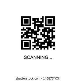 QR Code Icon. Illustration of Square Codes As A Simple Vector Sign & Trendy Symbol for Design, Websites, Presentation or Mobile Application. QR Code Icon. Illustration of Square Codes As A Simple Vector Sign & Trendy Symbol for Design, Websites, Presentation or Mobile Application.