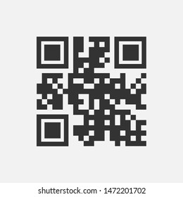 QR-Code-Symbol Illustration von Square-Codes als einfaches Vektorsymbol 