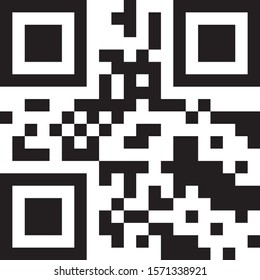 qr code icon information scan eps