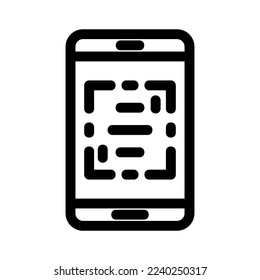 qr code icon or logo isolated sign symbol vector illustration - high quality black style vector icons
