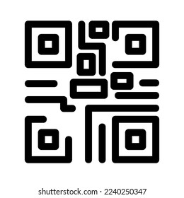 qr code icon or logo isolated sign symbol vector illustration - high quality black style vector icons

