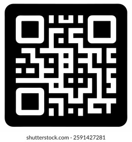 QR code icon on white background.
