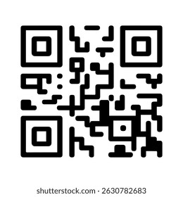 Ícone de código QR no vetor de fundo branco
Logística do ícone de linha de vetor