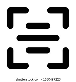 qr code icon in outline style