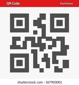 QR Code Icon. Professional, pixel perfect icons optimized for both large and small resolutions. EPS 8 format.