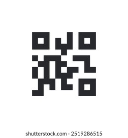 ícone Código QR. digitalizando modelo de símbolo de Código QR para ilustração de vetor de logotipo de coleção de design gráfico e Web