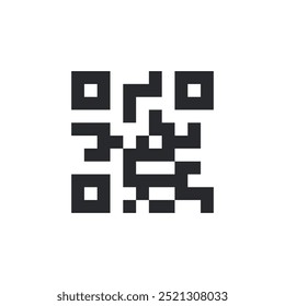 ícone Código QR. digitalizando modelo de símbolo de Código QR para ilustração de vetor de logotipo de coleção de design gráfico e Web