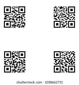 qr code icon set