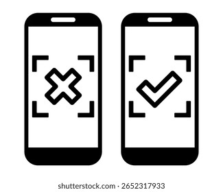 Qr code icon set. Vector illustration.