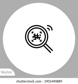 Qr code icon sign vector,Symbol, logo illustration for web and mobile