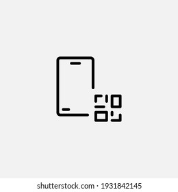 Qr code icon sign vector,Symbol, logo illustration for web and mobile