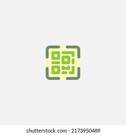 Vector de signo de icono de código Qr,Símbolo, ilustración de logotipo para web y móvil