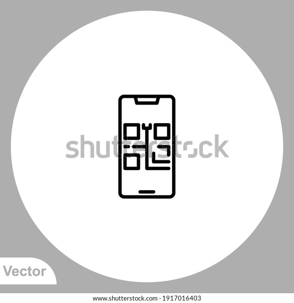 Qr code icon sign vector,Symbol, logo illustration\
for web and mobile
