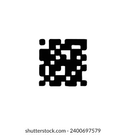 Qr code icon. Simple style online big sale poster background symbol. Qr code brand logo design element. Qr code t-shirt printing. Vector for sticker.