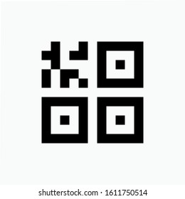 QR Code Icon. Special Identity Illustration As A Simple Vector Sign & Trendy Symbol for Design,  Websites, Presentation or Apps Elements.