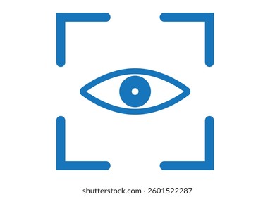 QR code icon. Stroke outline style. Vector. Isolate on white background. 