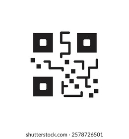 QR code icon Thin line art collection