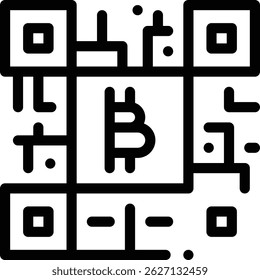 qr code icon. Thin Linear Style Design Isolated On White Background