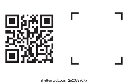 QR code icon transparent png. vector illustration eps file. qr code scanner