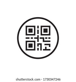 QR Code Icon In Trendy  Design Vector Eps 10