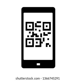 QR Code Icon Vector