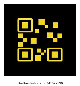 QR code icon vector