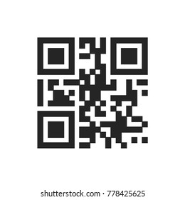 QR code icon vector