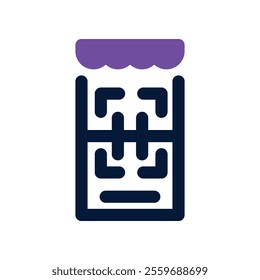 Qr Code icon. vector dual tone icon for your website, mobile, presentation, and logo design.