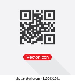 QR Code Icon Vector Illustration Eps10