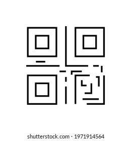 QR Code icon vector illustration