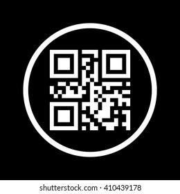 Qr code icon. Vector illustration