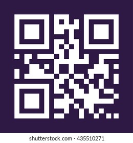 Qr code icon . Vector illustration