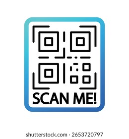 Qr code icon. Vector ilustration.