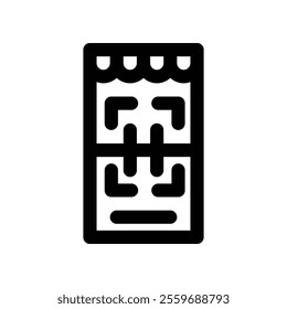Qr Code icon. vector line icon for your website, mobile, presentation, and logo design.