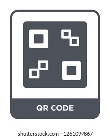 qr code icon vector on white background, qr code trendy filled icons from Delivery and logistic collection, qr code simple element illustration